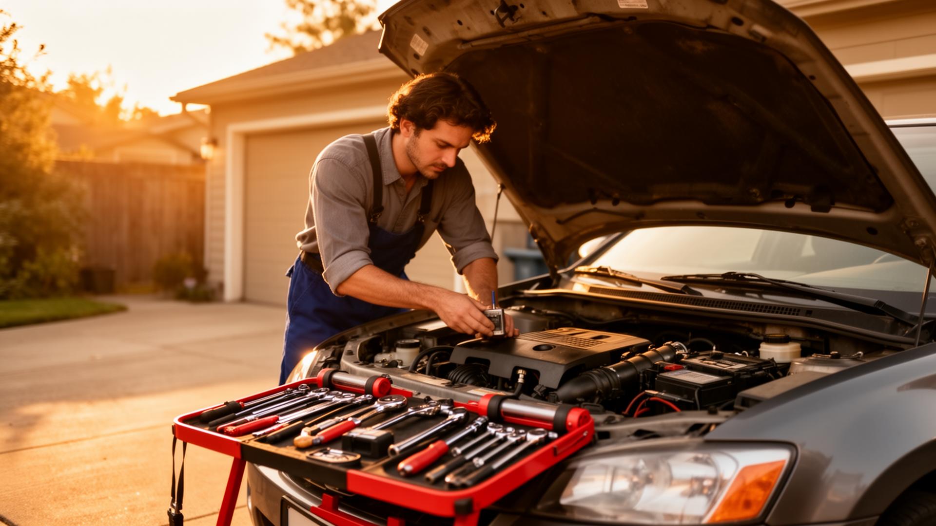 Mecânico trabalhando